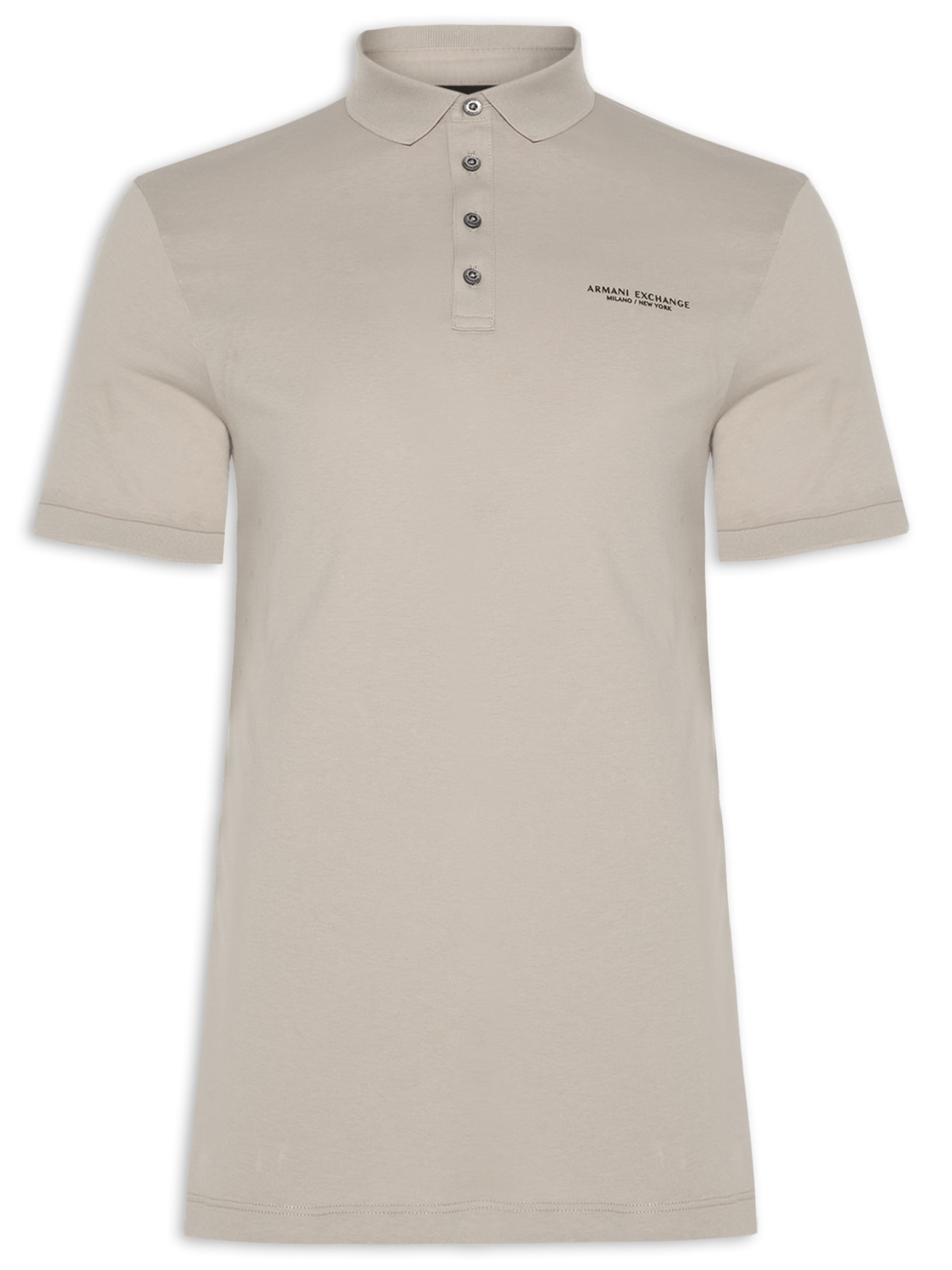 Polo Masculina Manga Curta - Bege