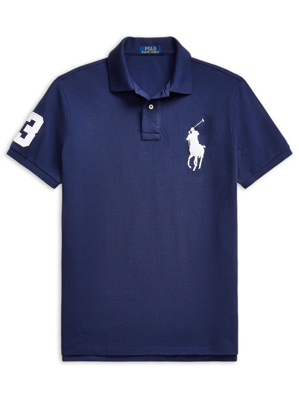 Polo Masculina Manga Curta Big Pony - Azul