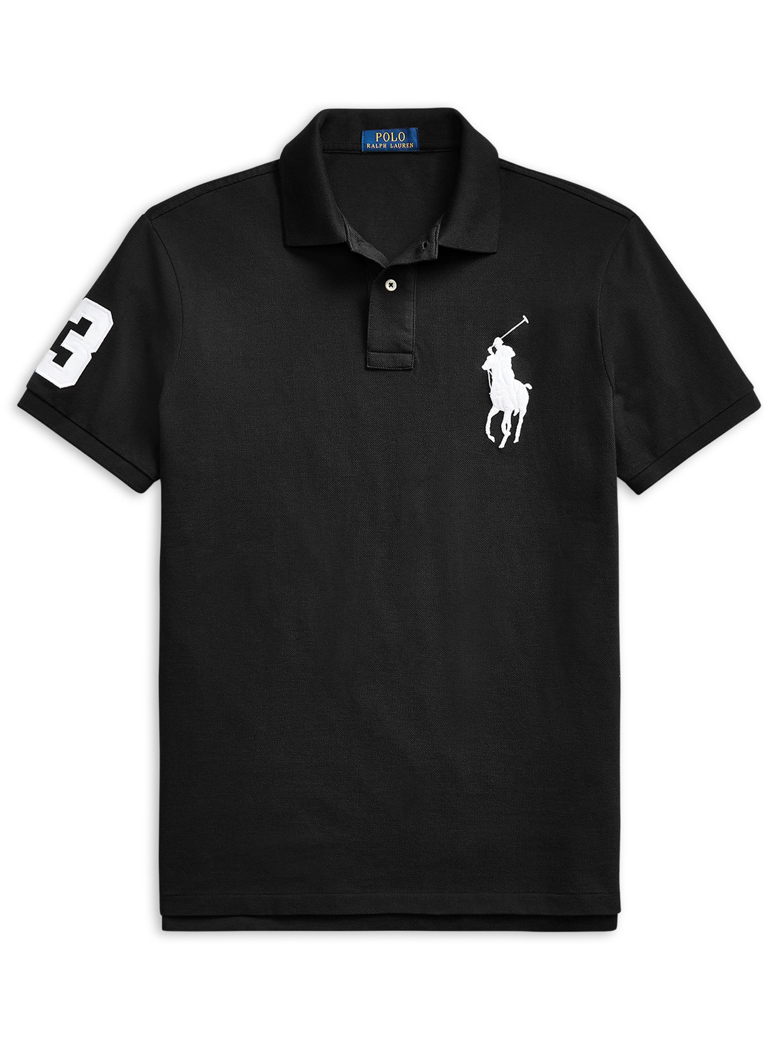 Ralph Lauren BigPony Polo ビッグポニー M 黒フェード Polo Masculina Manga Curta Big Pony - Preto - Polo Ralph Lauren