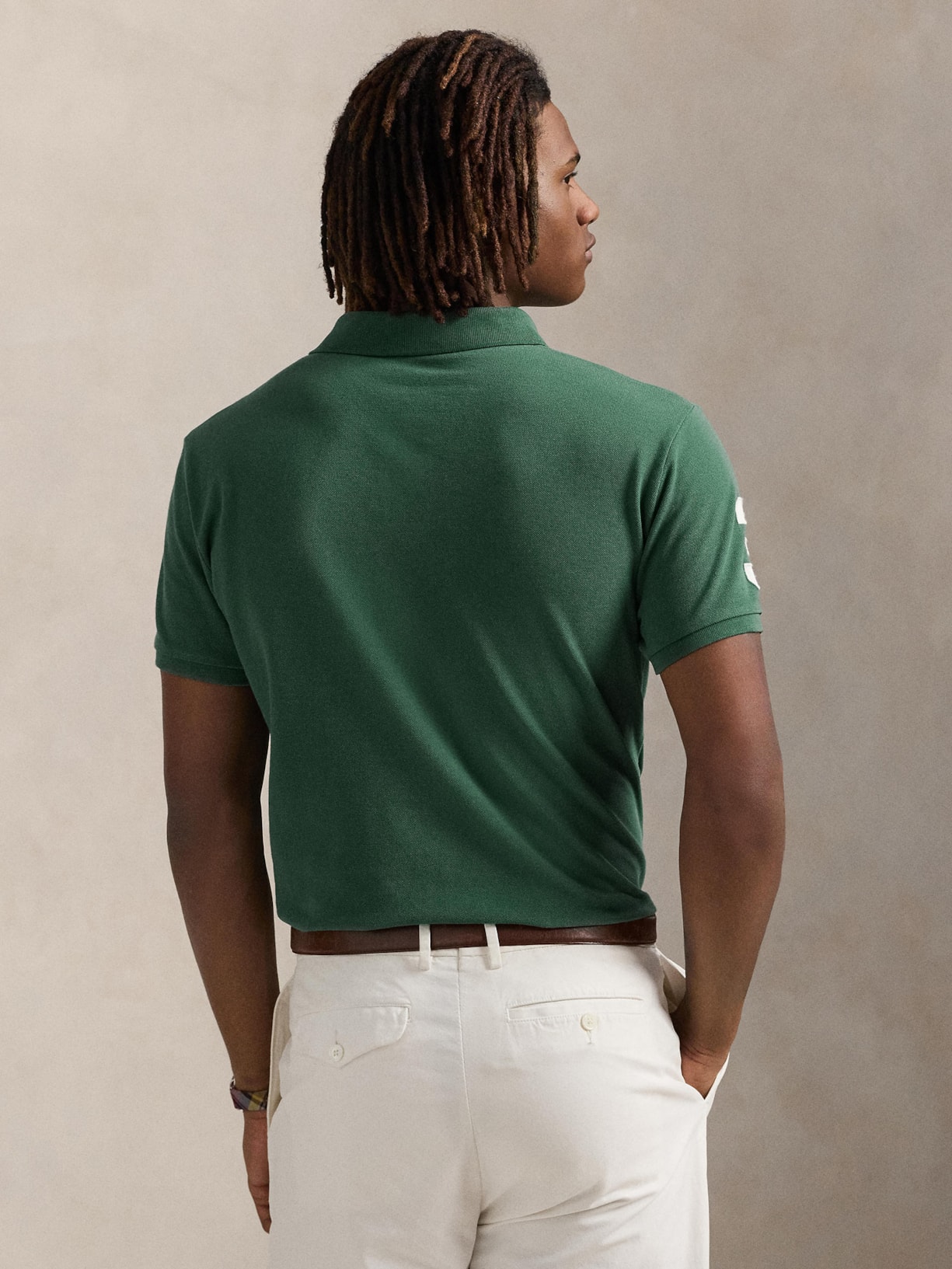 Polo Masculina Manga Curta Big Pony Verde Polo Ralph Lauren