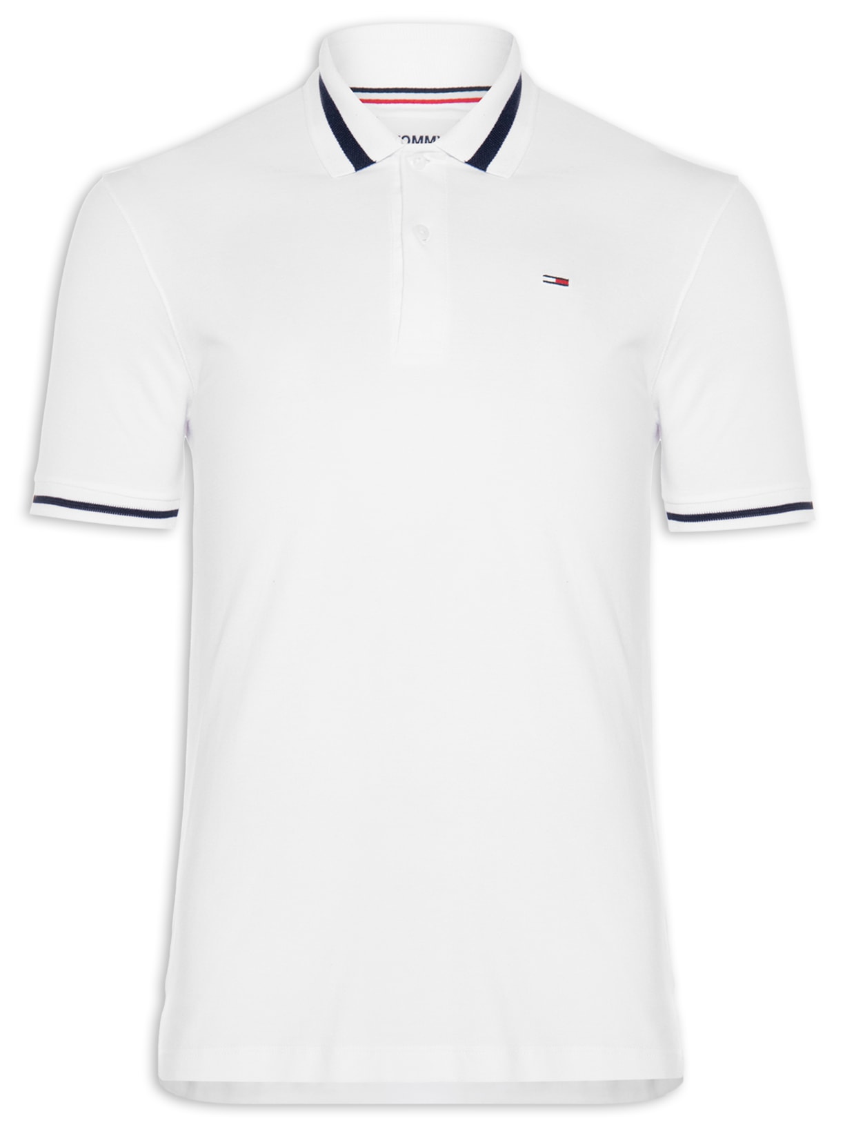Polo Masculina Manga Curta - Branco