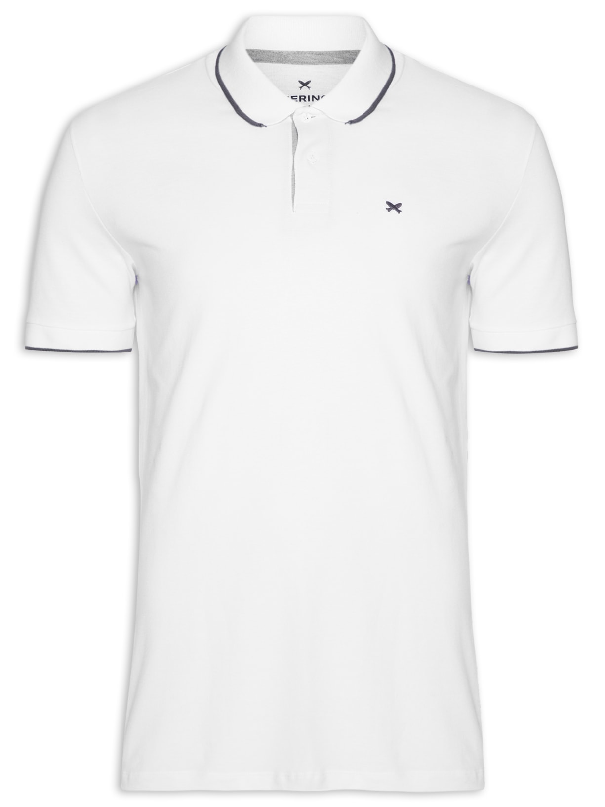 Polo Masculina Manga Curta - Branco