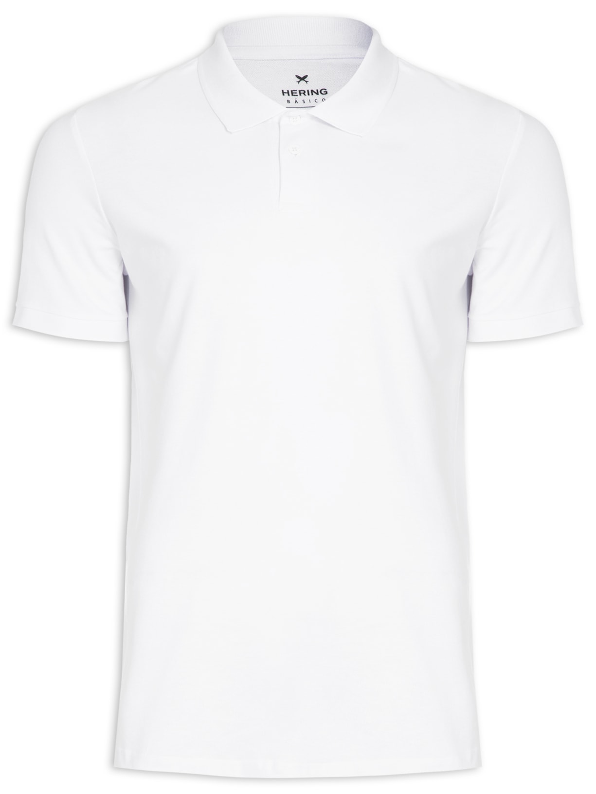 Polo Masculina Manga Curta Branco  Hering