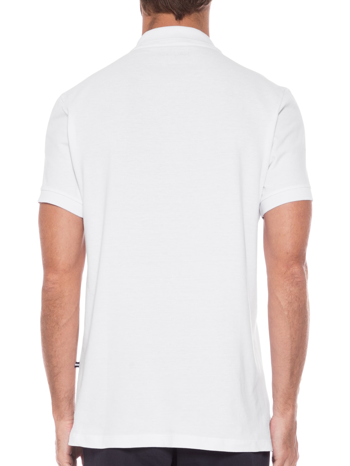 Polo Masculina Manga Curta Branco Nautica