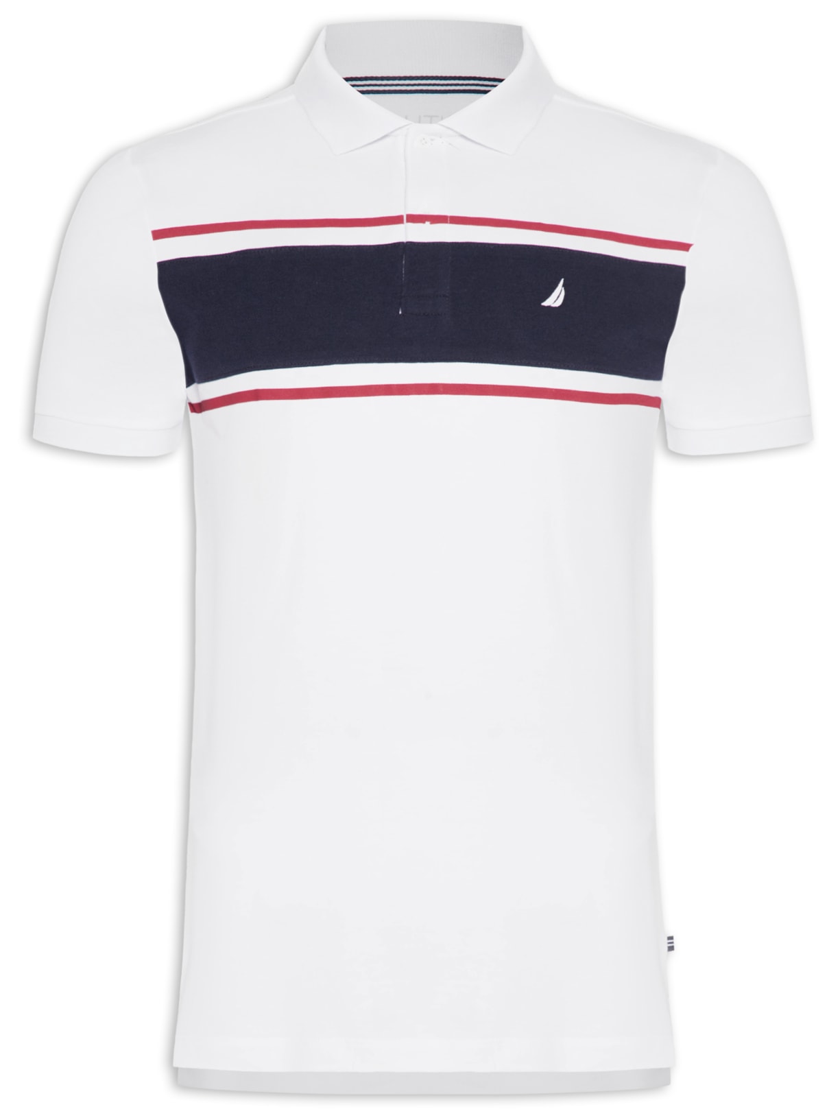 Polo Masculina Manga Curta - Branco