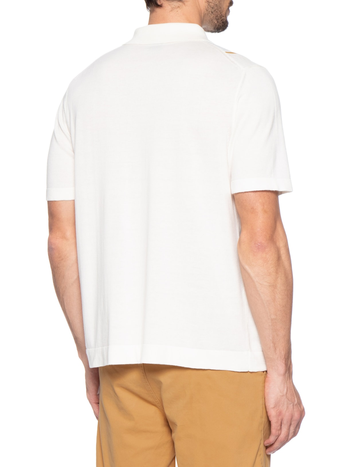 Polo Masculina Manga Curta C-Lastro Branco Boss