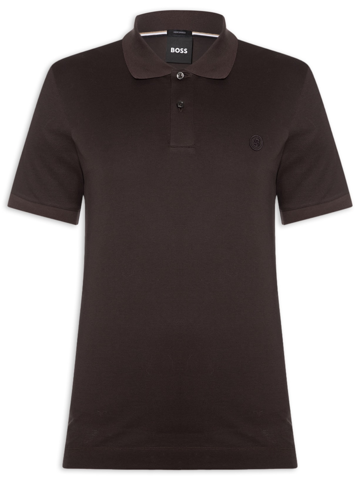 Polo Masculina Manga Curta C-Parris 98 - Marrom