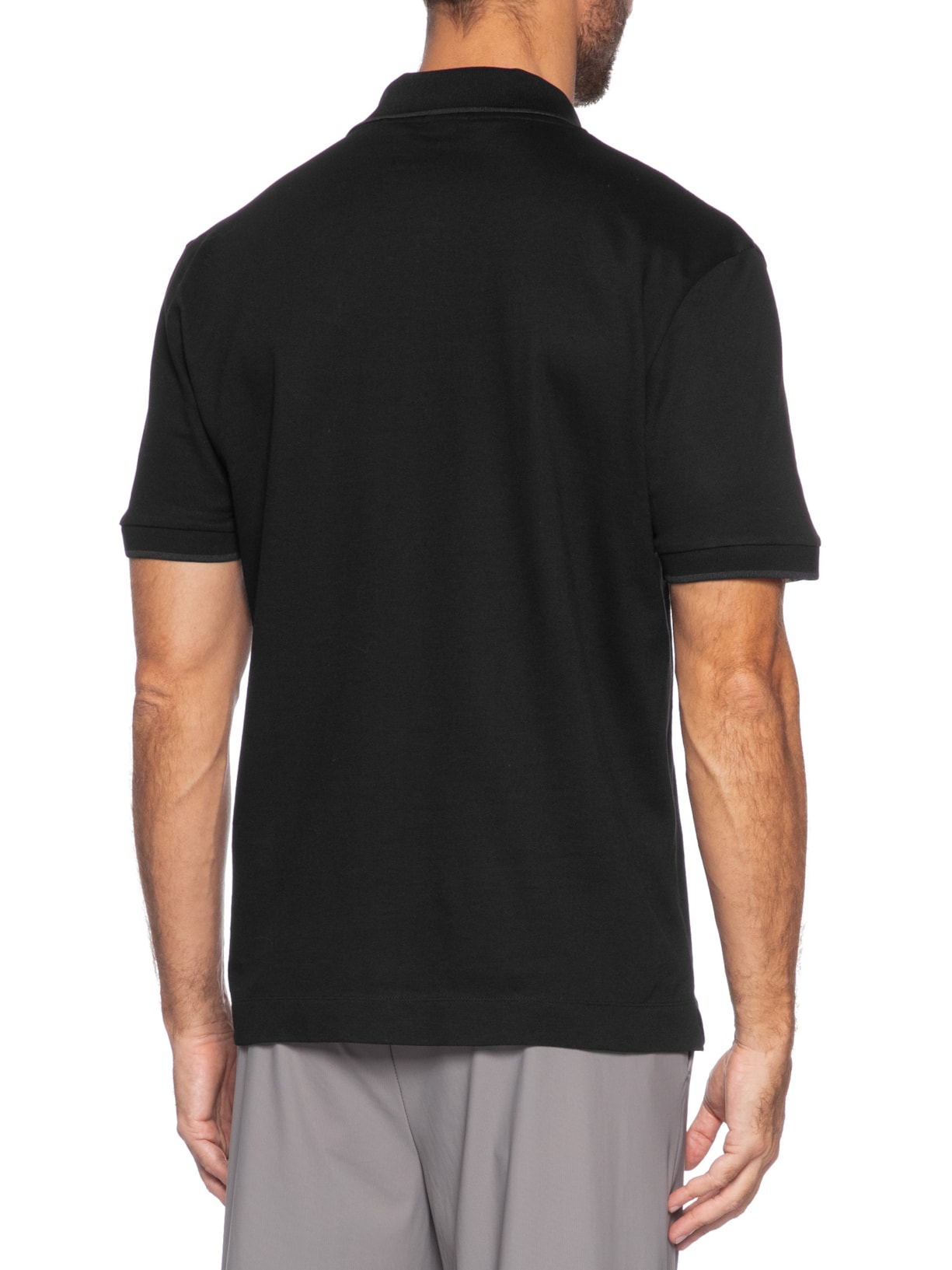 Polo Masculina Manga Curta C-Parris 98 Preto Boss