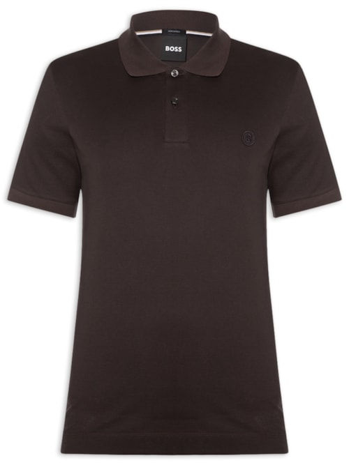 Polo Masculina Manga Curta C-Parris 98 Regular fit - Marrom