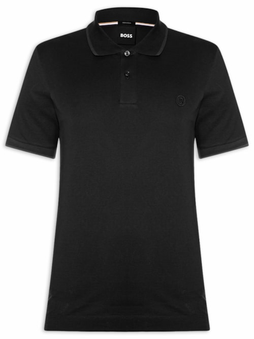 Polo Masculina Manga Curta C-Parris 98 Regular fit - Preto