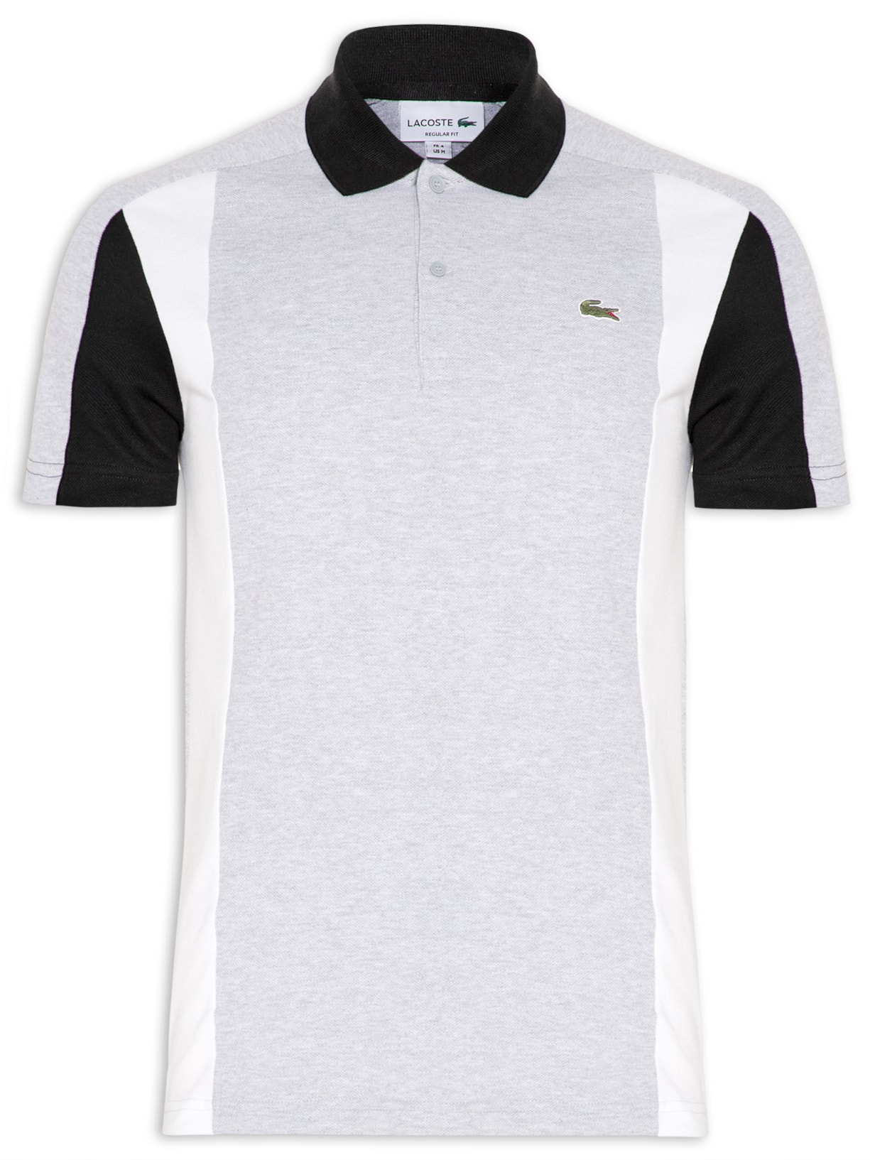 Polo Masculina Manga Curta - Cinza