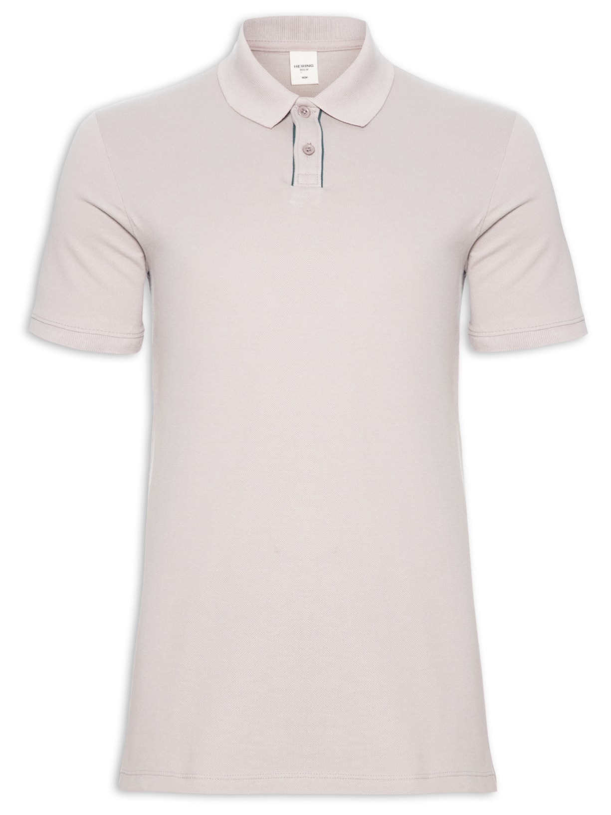 Polo Masculina Manga Curta Cinza Hering