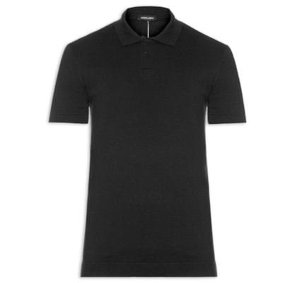 Pólo Masculina Manga Curta Classic Cotton Shirt - Preto