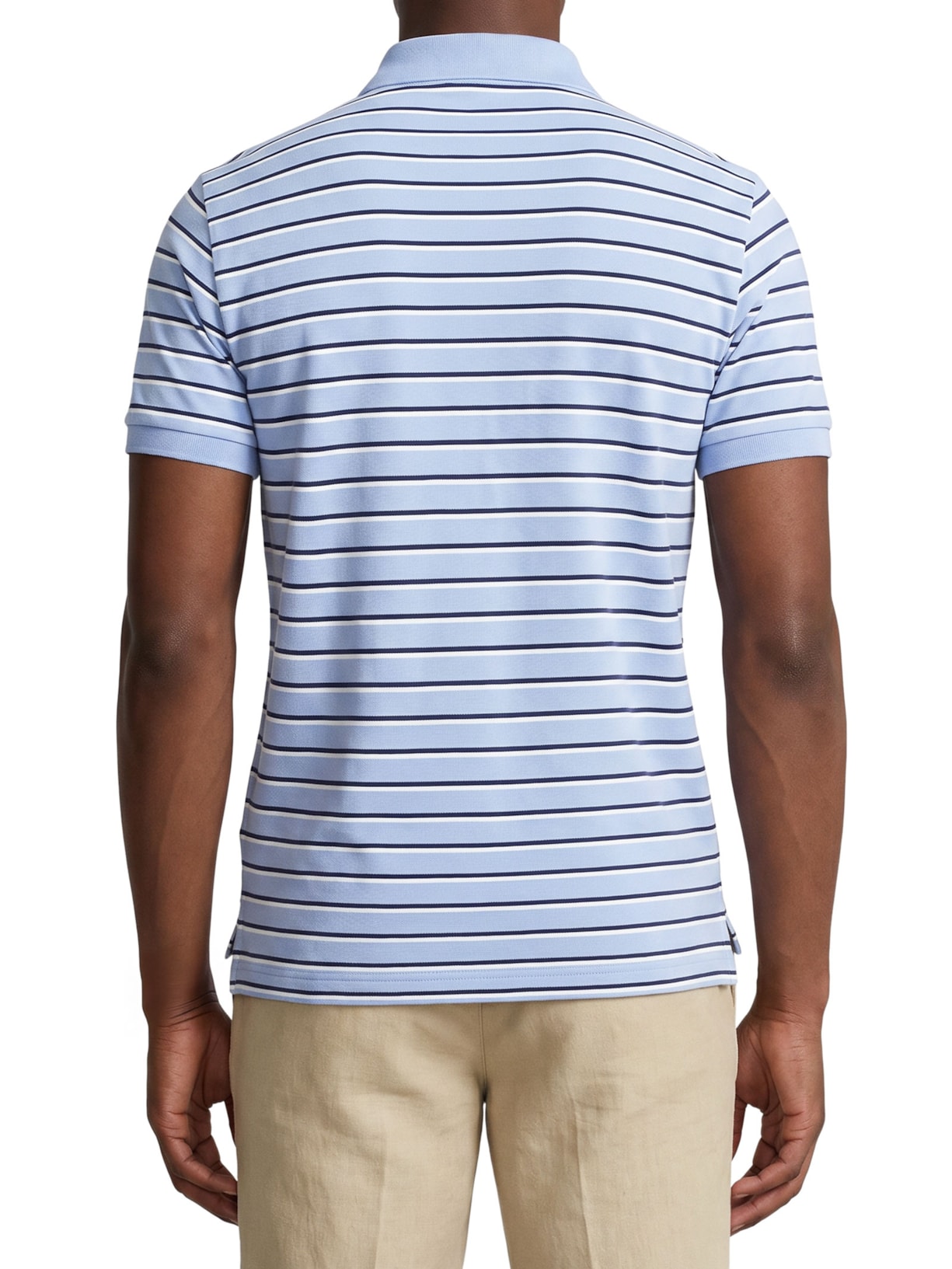 Polo Masculina Manga Curta Classic Logo Bordado Azul Polo Ralph Lauren