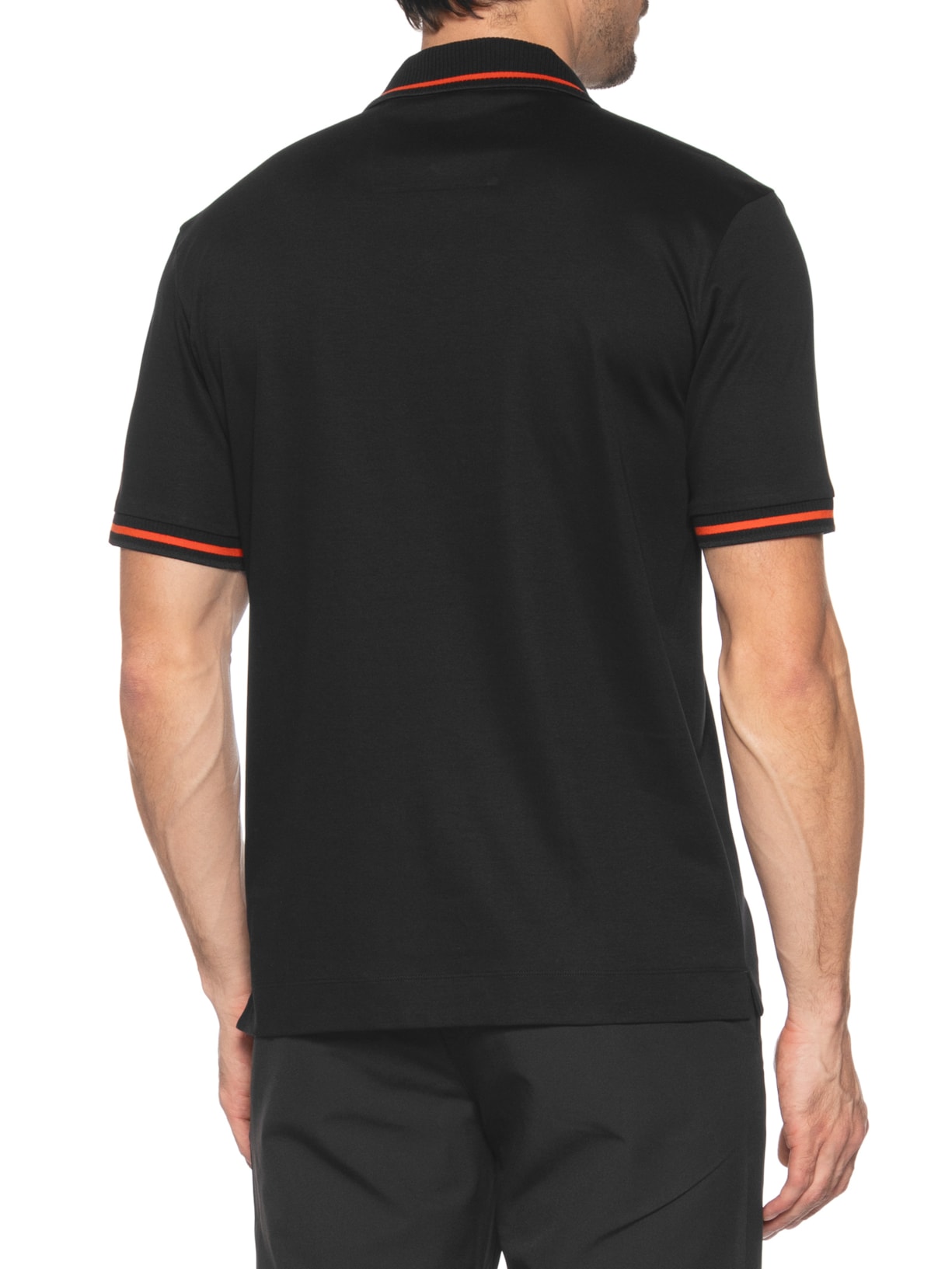 Polo Masculina Manga Curta Collab Porsch Preto Boss