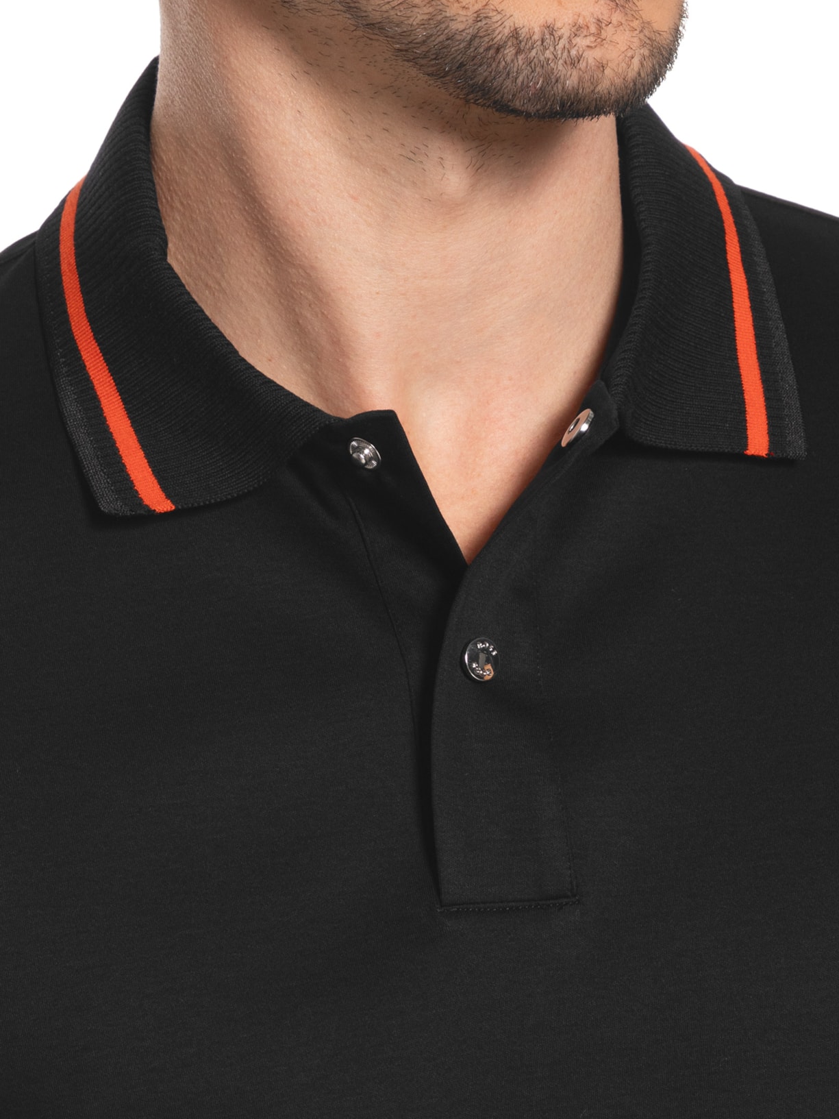 Polo Masculina Manga Curta Collab Porsch Preto Boss