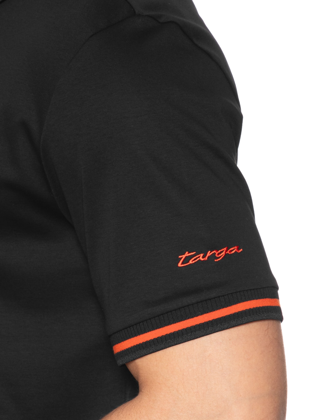 Polo Masculina Manga Curta Collab Porsch Preto Boss