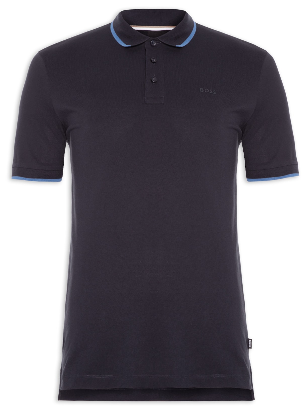 Polo Masculina Manga Curta com Friso Parlay Regular fit - Azul