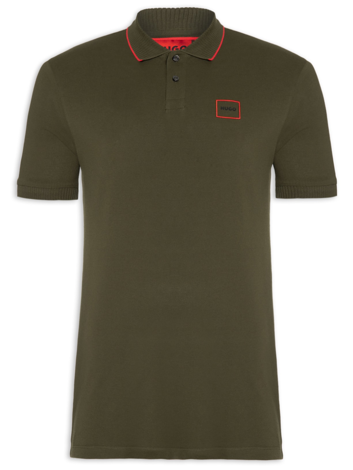 Polo Masculina Manga Curta Demlock Verde Hugo