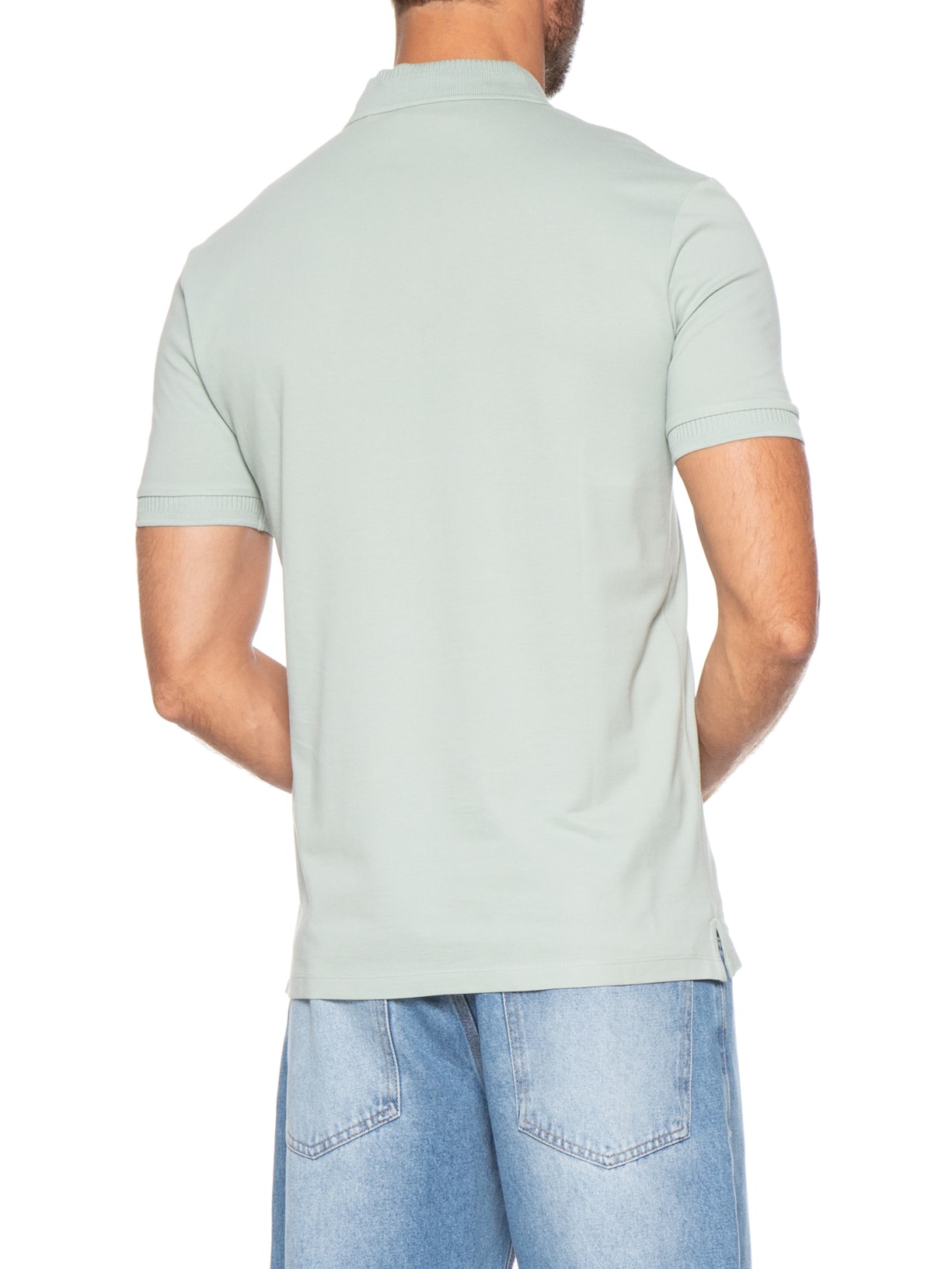 Polo Masculina Manga Curta Dereso 222 Verde Hugo