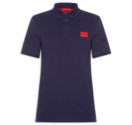 Polo Masculina Manga Curta Dereso - Azul