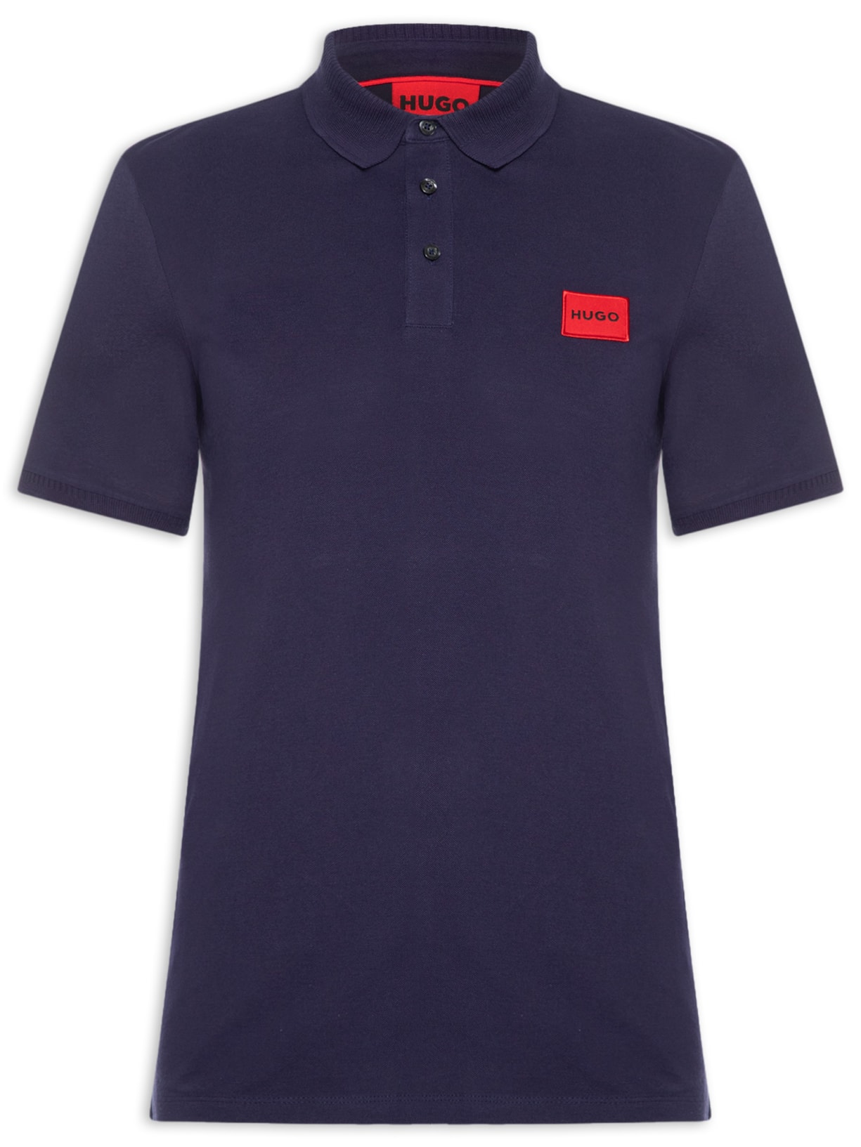 Polo Masculina Manga Curta Dereso - Azul