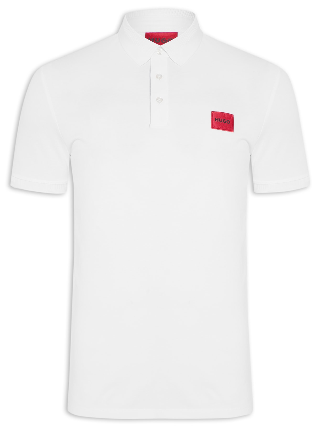 Polo Masculina Manga Curta Dereso - Branco