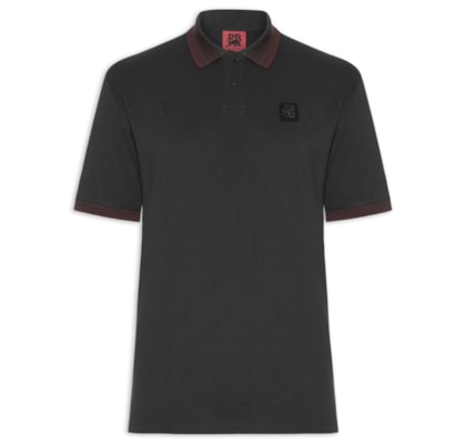 Polo Masculina Manga Curta Dizgi - Collab Redbull - Marrom