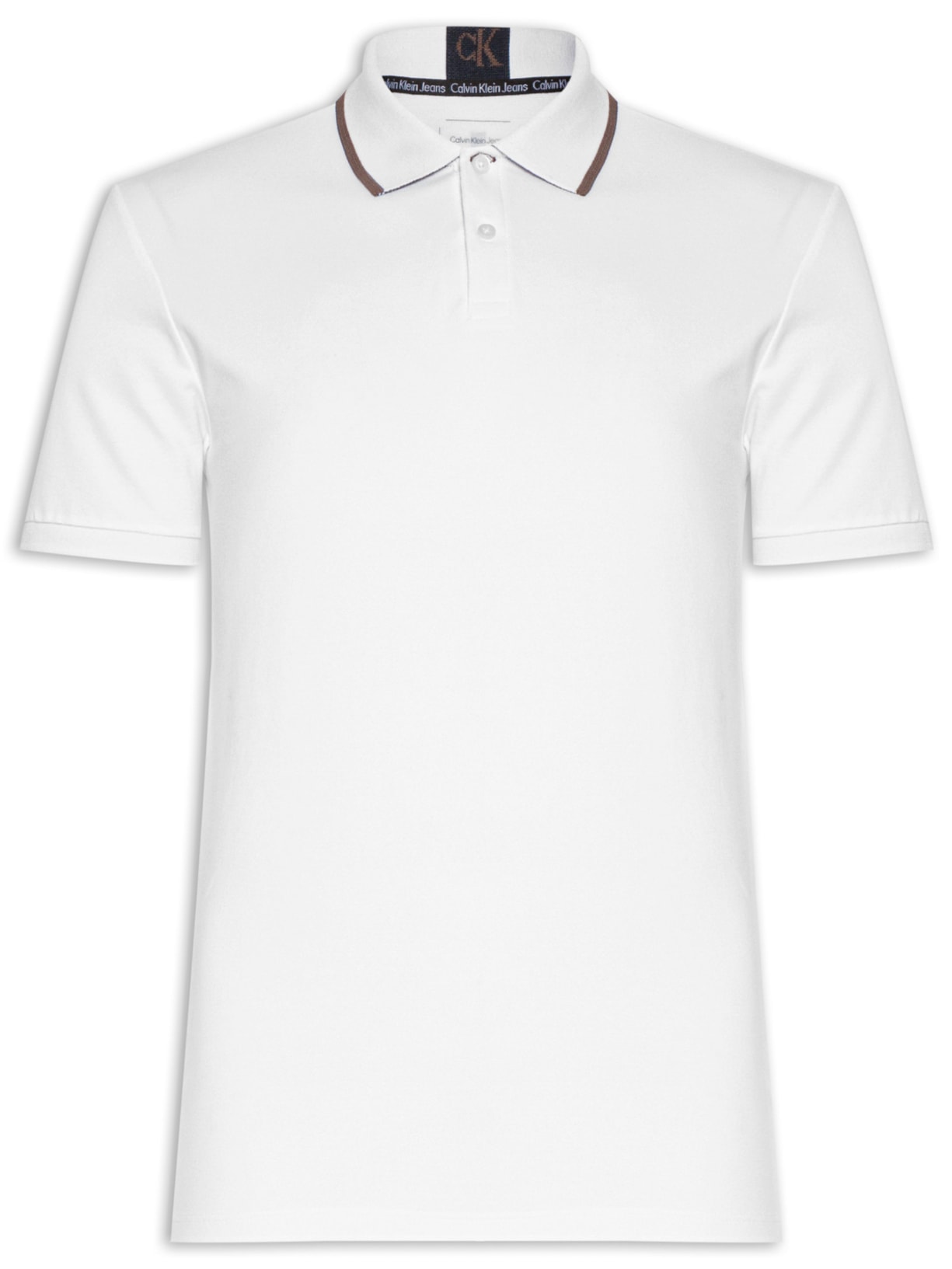 Polo Masculina Manga Curta Gola - Branco