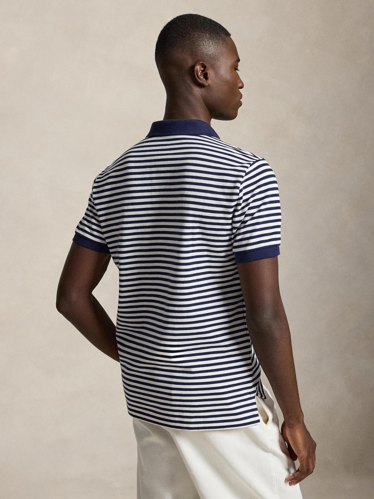 Polo Masculina Manga Curta Listrada Classic Logo Bordado Azul Polo Ralph Lauren