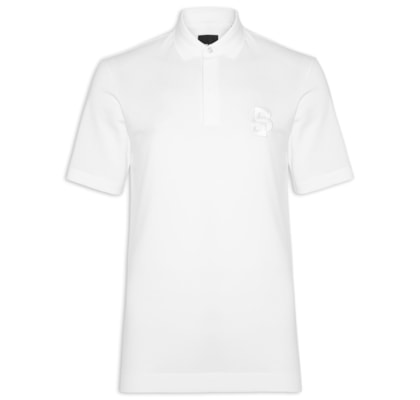 Polo Masculina Manga Curta Logo Bordado C-Payto 23 - Branco