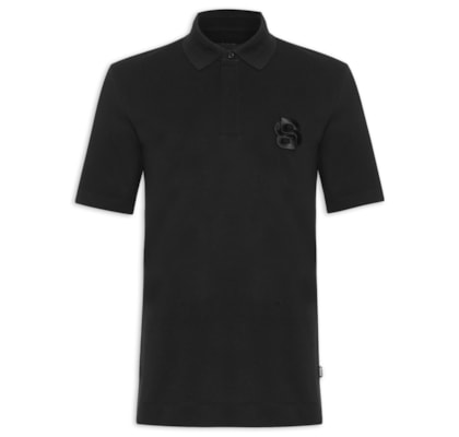 Polo Masculina Manga Curta Logo Bordado C-Payto 23 - Preto