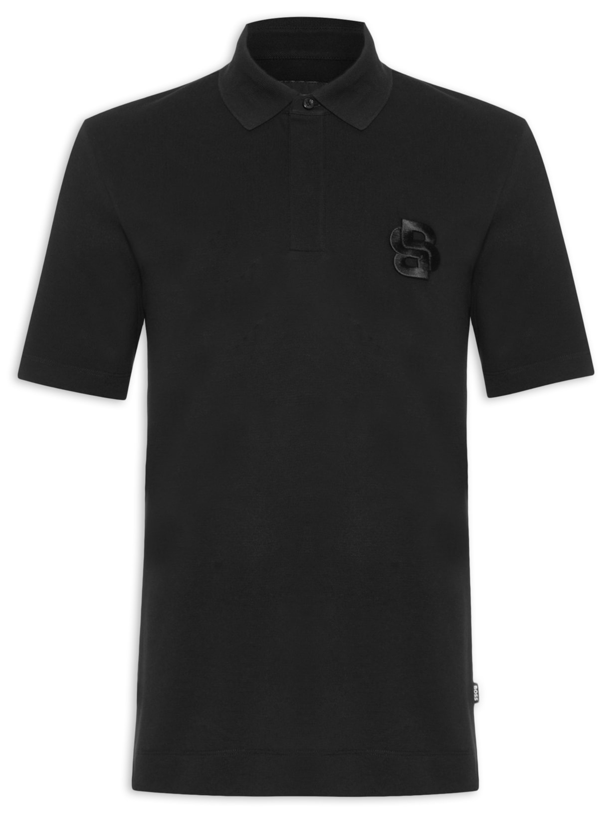 Polo Masculina Manga Curta Logo Bordado C-Payto 23 - Preto