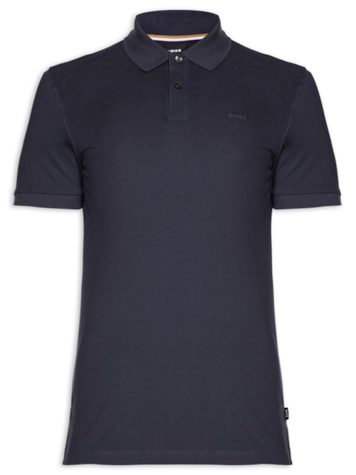 Polo Masculina Manga Curta Logo Bordado Pallas Regular fit - Azul