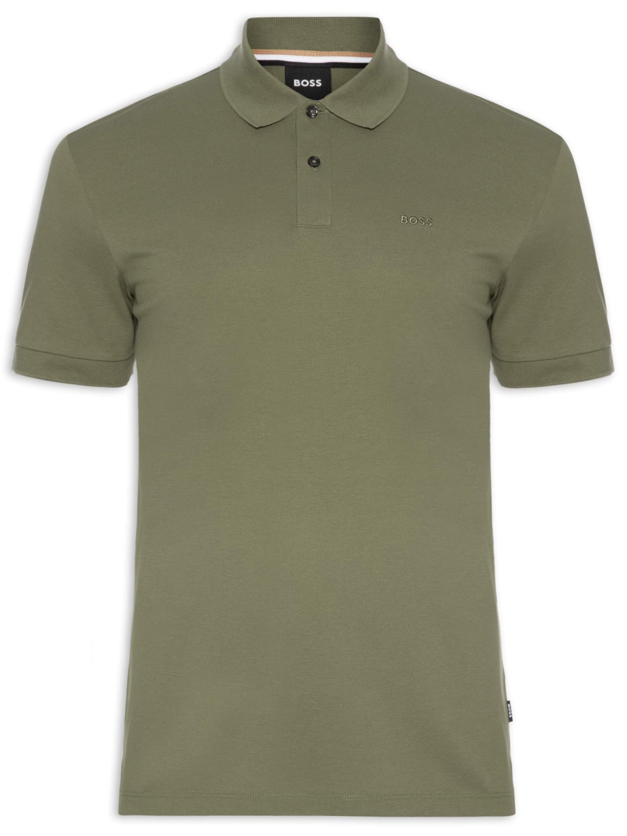 Polo Masculina Manga Curta Logo Bordado - Verde