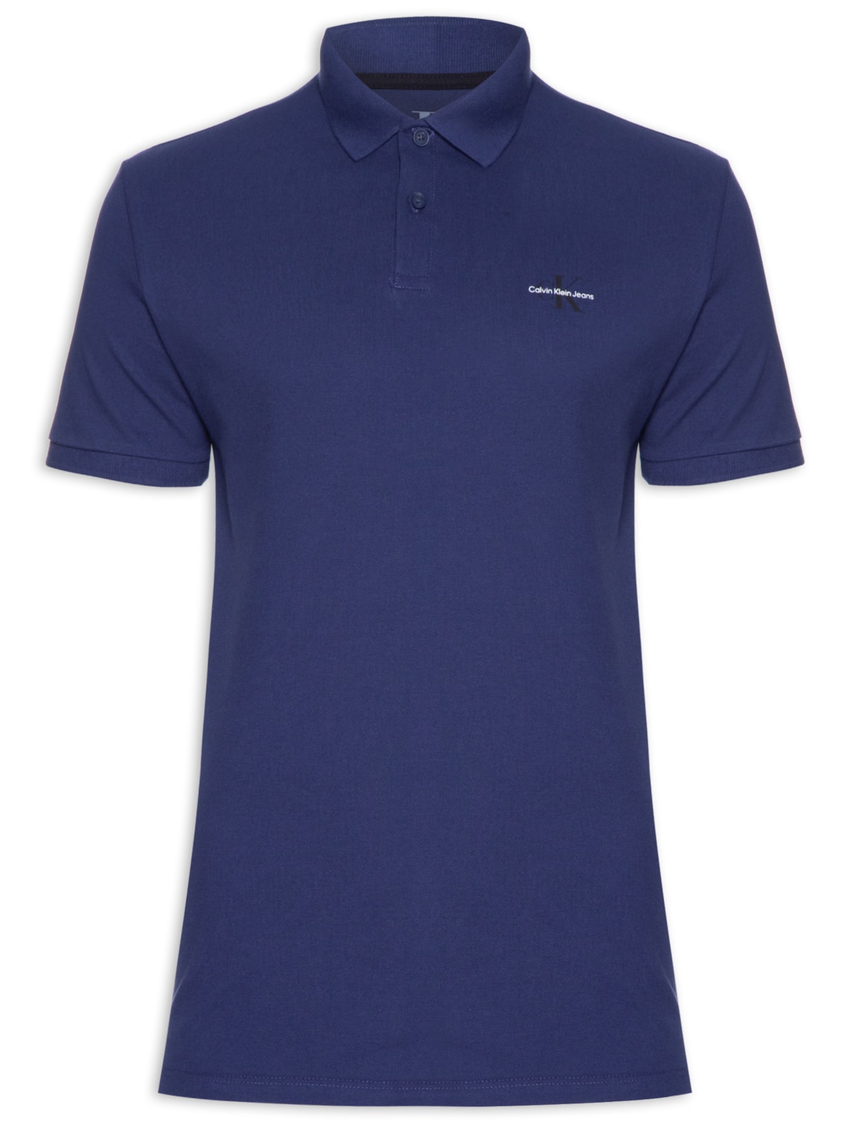 Polo Masculina Manga Curta Logo Re Issue Peito - Azul