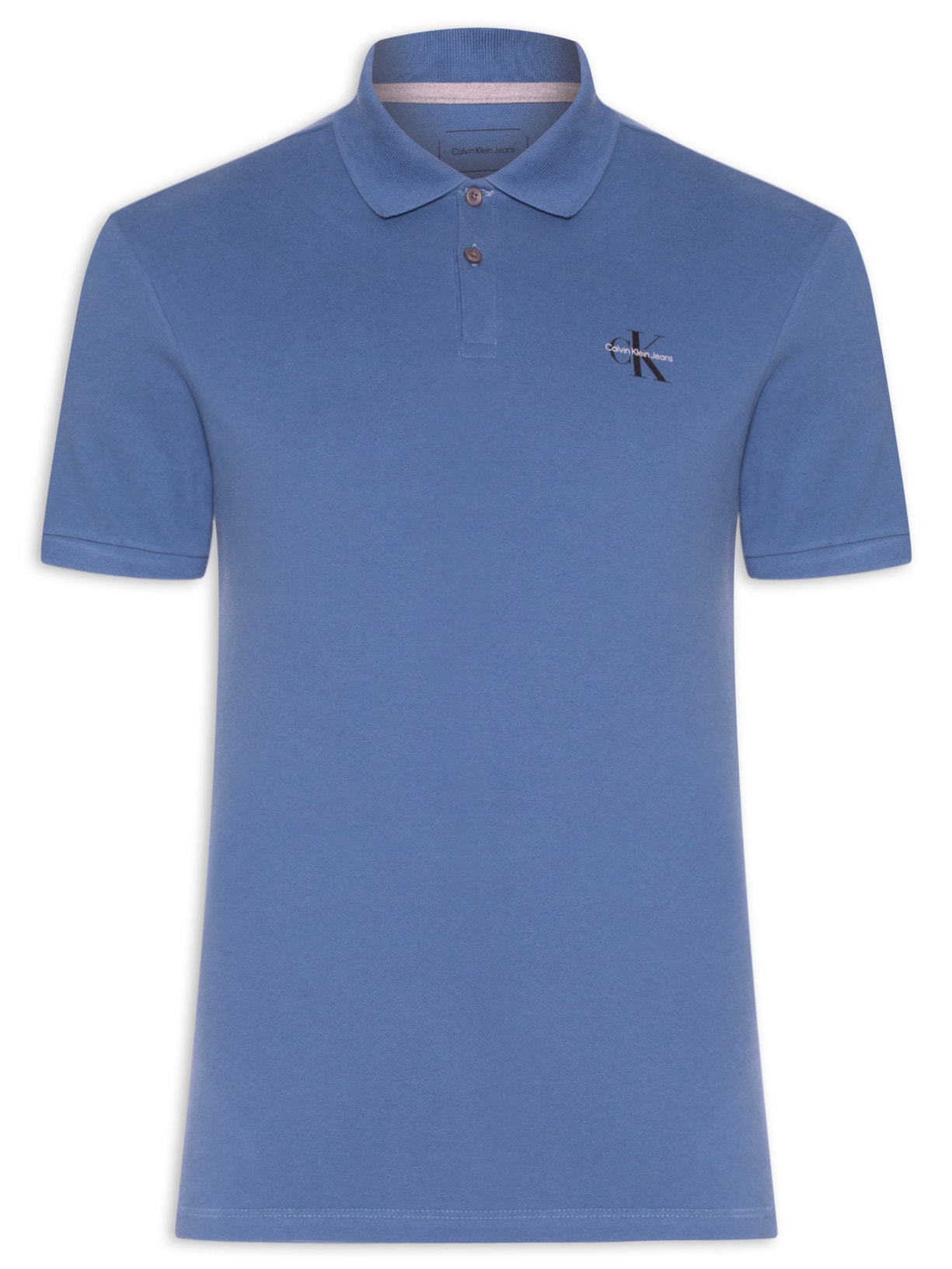 Polo Masculina Manga Curta Logo Re Issue Peito - Azul