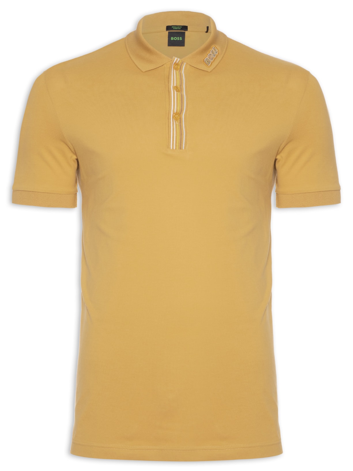 Polo Masculina Manga Curta Paddy - Amarelo