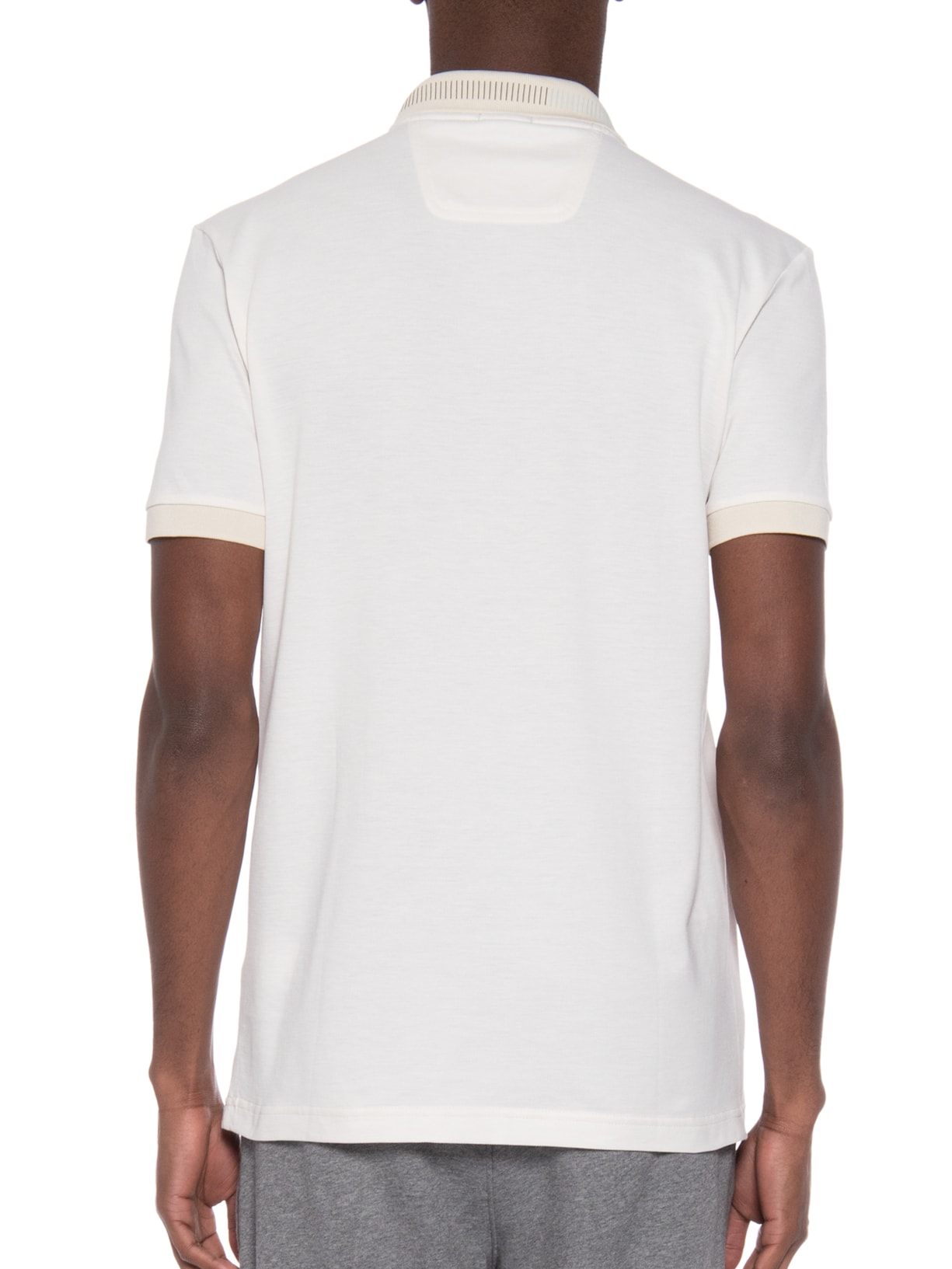 Polo Masculina Manga Curta Paddy Off White Boss