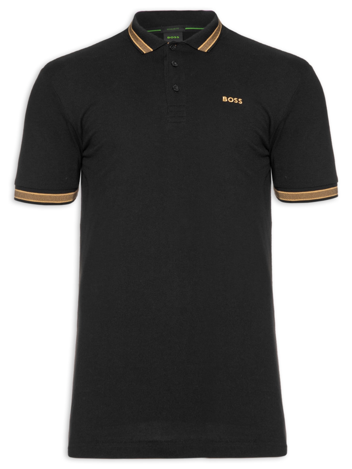 Polo Masculina Manga Curta Paddy - Preto