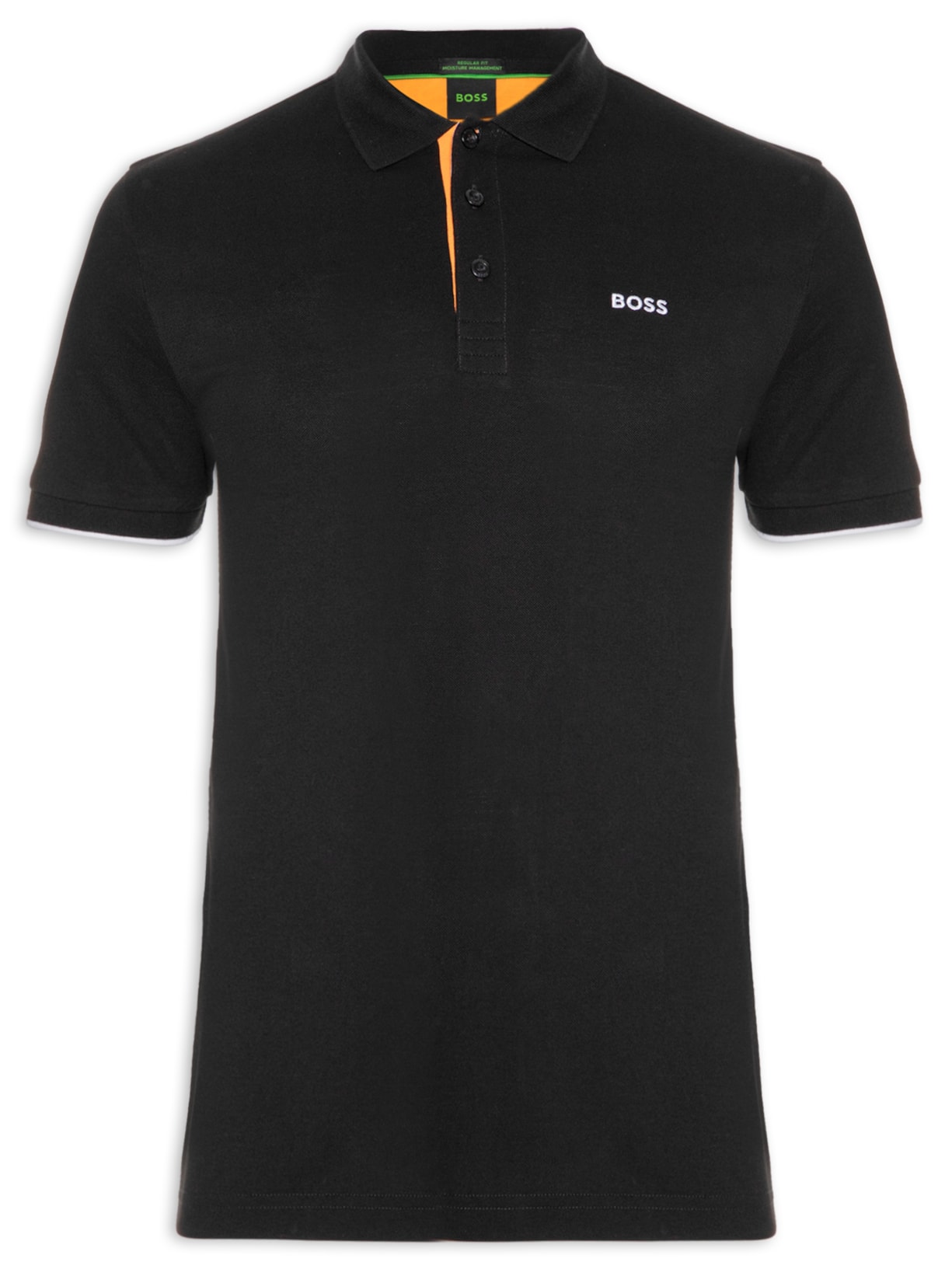 Polo Masculina Manga Curta Paddy - Preto