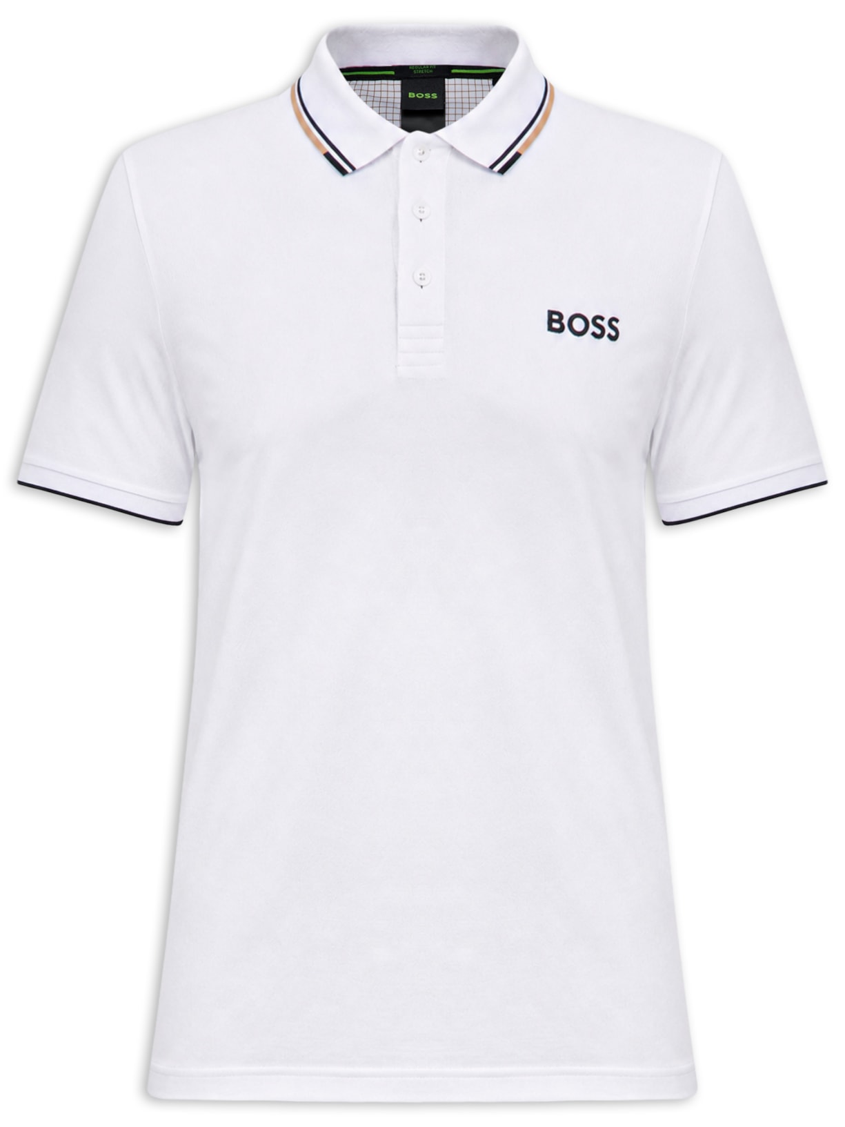 Polo Masculina Manga Curta Paddy Pro Off White Boss