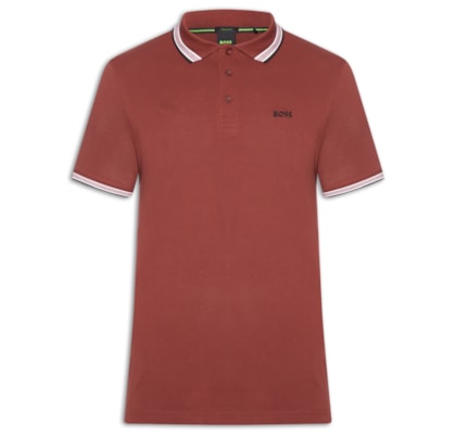 Polo Masculina Manga Curta Paddy - Rosa