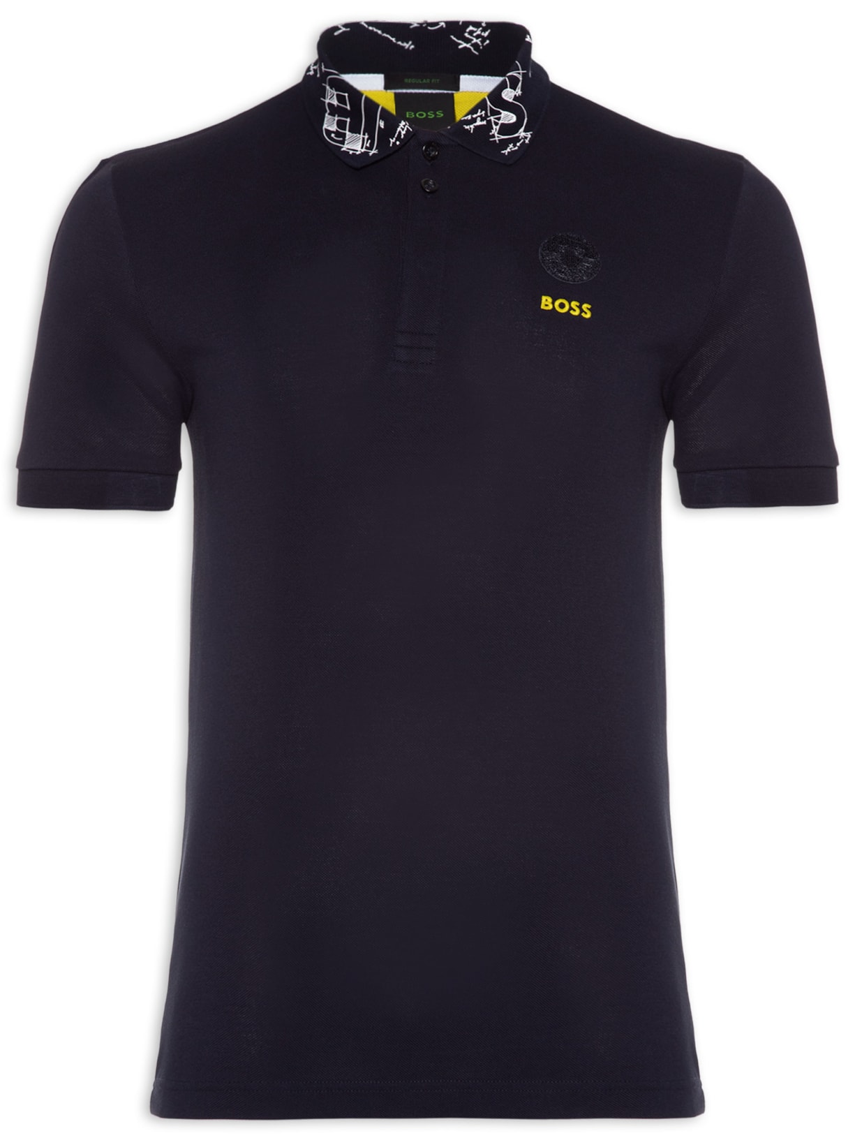 Polo Masculina Manga Curta Paddyart - Azul