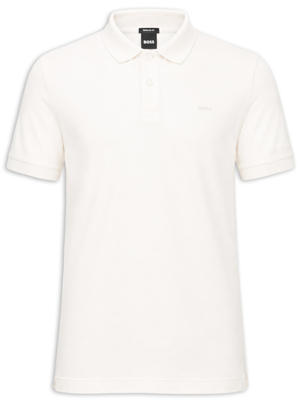 Polo Masculina Manga Curta Pallas Branco Boss