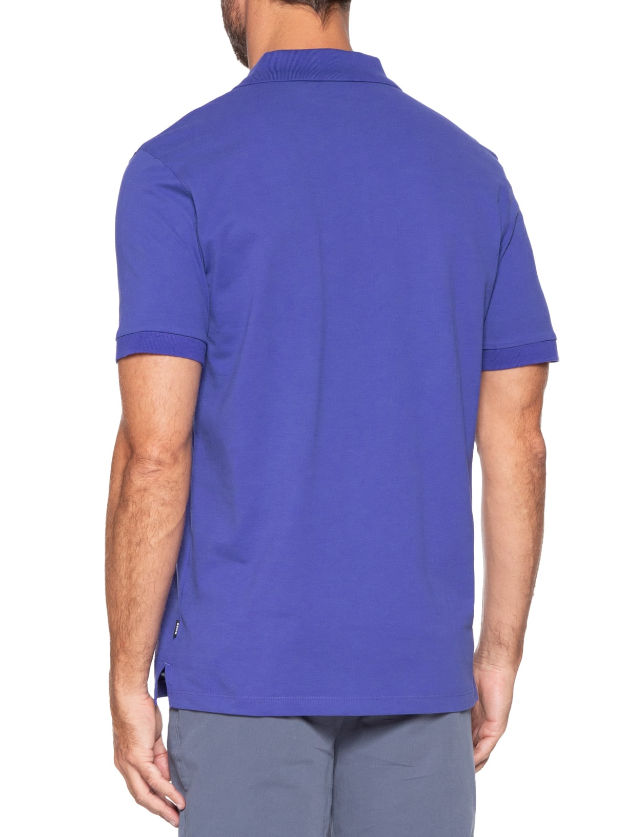 Polo Masculina Manga Curta Pallas Roxo Boss