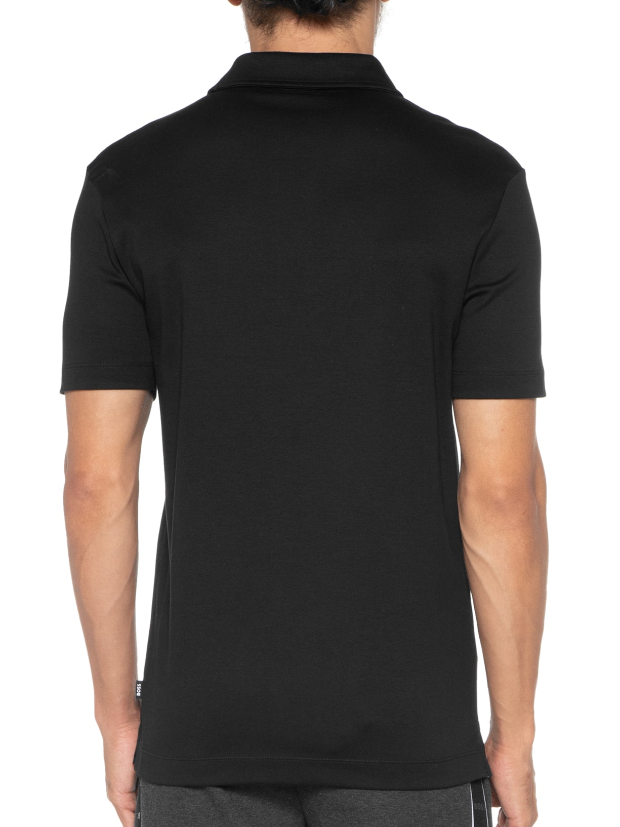 Pólo Masculina Manga Curta Palosh 30 Preto Boss