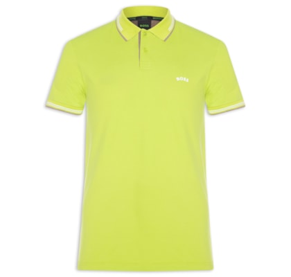 Polo Masculina Manga Curta Paul Curved - Verde