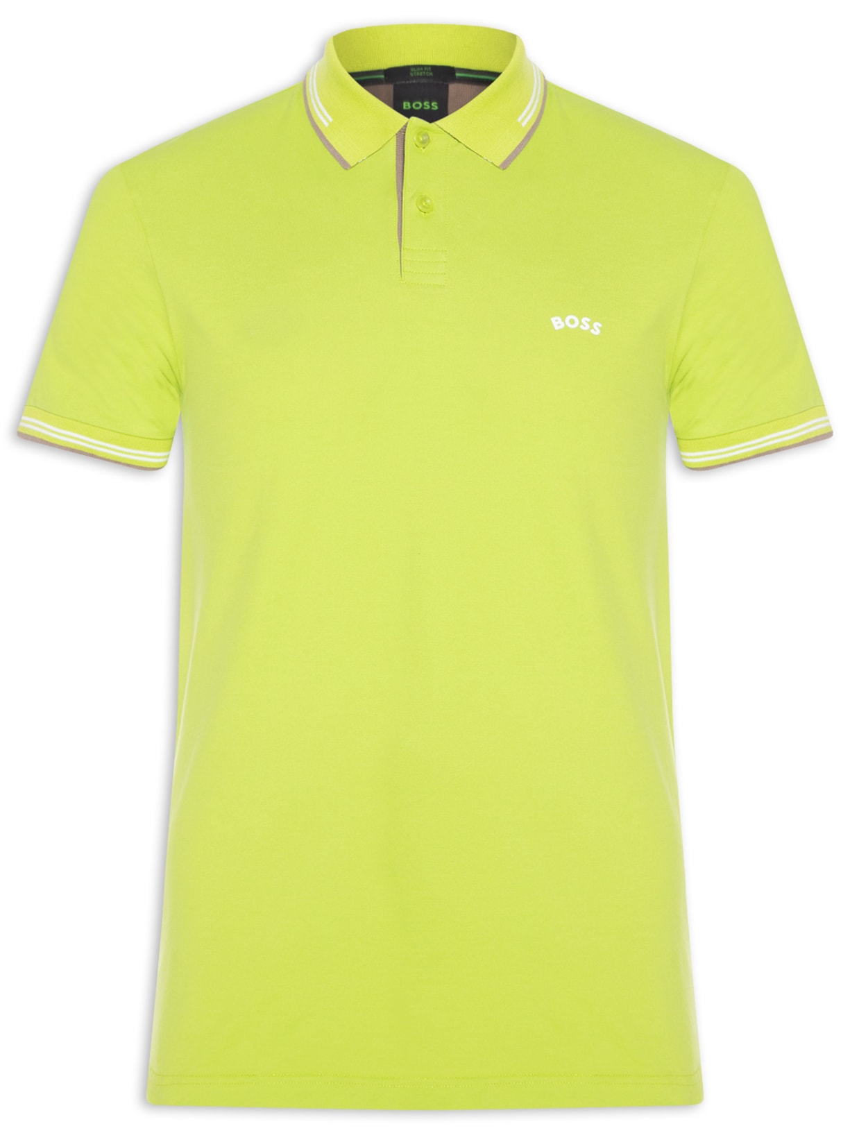 Polo Masculina Manga Curta Paul Curved - Verde
