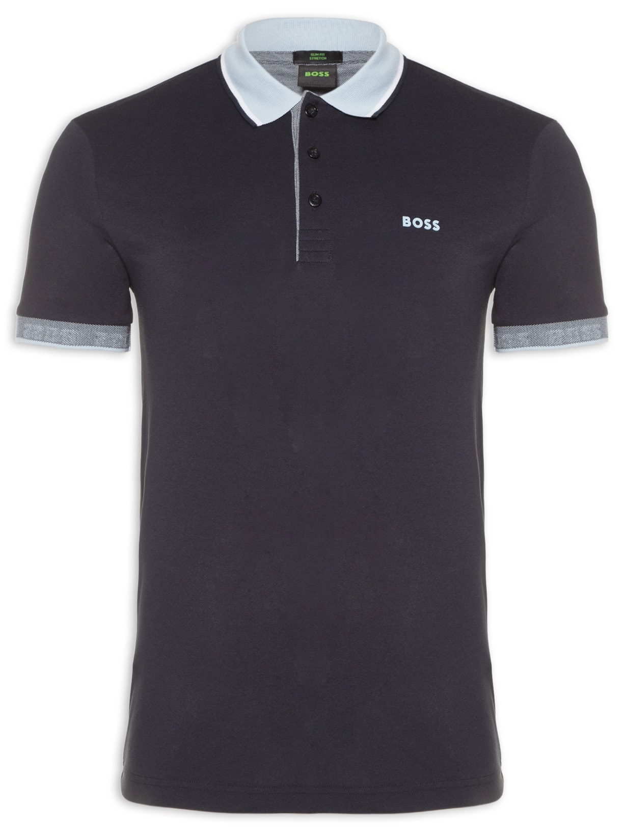 Polo Masculina Manga Curta Paule - Azul